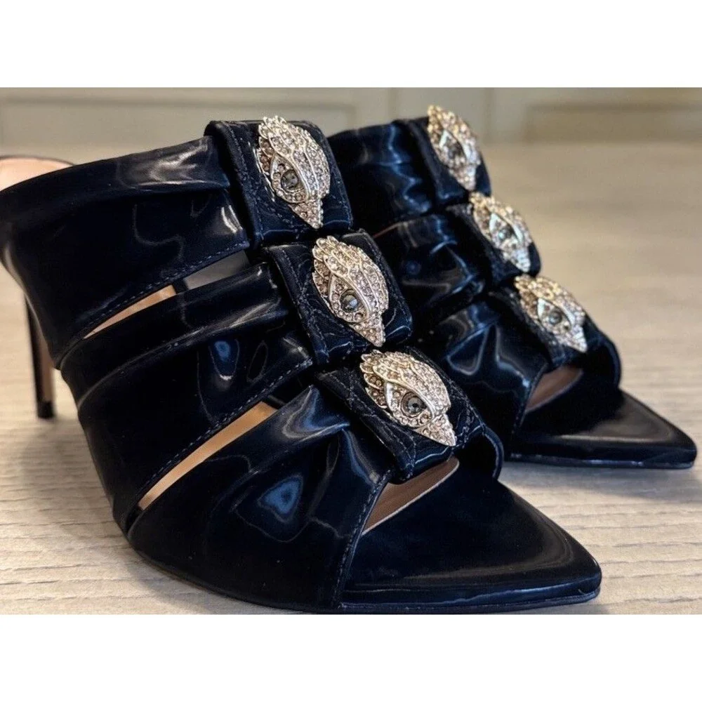 KURT GEIGER Kensington Soft Bow Mule Heel. Sizes 5.5,6,6.5,7